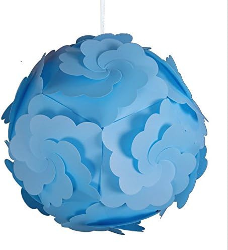 Navischka Modern Pendant Petal Light Jigsaw Puzzle DIY shade Diameter 30CM (Blue)