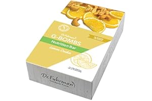 Dr. Fuhrman’s G-BOMBS Nutrition Bar – Lemon Cookie Flavor – Whole Food Plant-Based Superfood Snack with Nuts, Seeds, Greens & Berries – Vegan, Gluten-Free, No Added Sugar – 12 Count