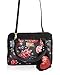 Luv Betsey Johnson Floral Harlet Medium Crossbody Satchel Bag - Red