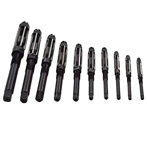 image for WFLNHB 9 Set High Speed Steel Adjustable Hand Reamers, H4-H12, 15/32