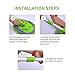 GES Car Wash Mop Mitt Kits with Long Handle, 3 in 1 Chenille Microfiber Car Wash Brush with Drying Squeegee Sponge, Car Cleaning Tools 180 Degree Rotation for Washing Car, RV, Truck