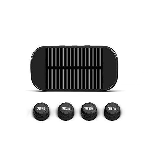 Alician Car TPMS Tire Pressure Monitoring System Solar Charging HD Digital LCD Display Auto Alarm System Wireless with 4 Sensor