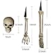 ALLADINBOX Halloween Creepy Graveyard Décor Groundbreaker Realistic Skeleton Bones and Skull(Include Skull, Hands, Legs, arms and feet with Lawn Stakes) for Outdoor Party, Life Size