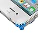 NEW Electroplating Hollow Pattern PC Case, Blue Hard Back Cover for iPhone 4S and 4