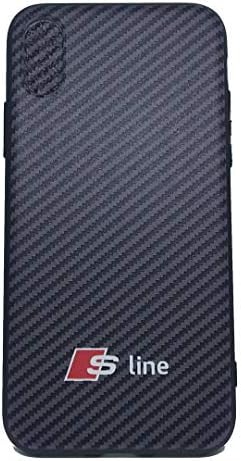 TPV Case silicone case Audi S Line, case of mobile effect carbon fiber Iphone X and Iphone XS