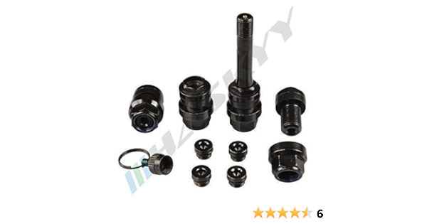 Optivent Válvula De Válvula De Seguridad Ocultas 4 Artículo negro 11,3mm 9080