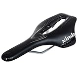 FCHNDKM Hollow Bicycle Saddle Breathable PU Leather Cycling Accessories MTB Road Bike Seat Cushion Pad Shockproof Soft