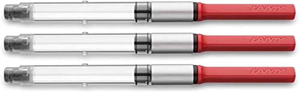 Lamy Z28 Converter 3 Pack Red Fountain Pen Ink Converter Lamy Safari Joy AL Star
