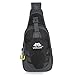 Vbiger Sling Bag Outdoor Sports Chest Bag Shoulder Pack (Black)