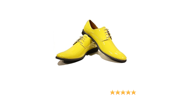 mens yellow slip on shoes