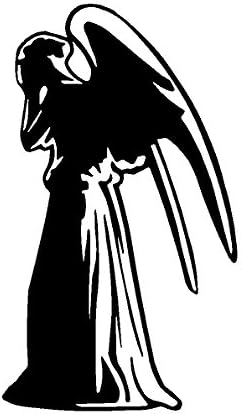 GBVinylsnDecals WHITE DOCTOR WHO WEEPING ANGEL CAR WINDOW DECAL STICKER 5"