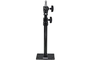 FIEWSZIHU Camera Ceiling Wall Mount Light Stand 14.1-21.6inches/36-55 cm with 1/4 inch to 3/8 inch Universal Adapter Photography Arm for Photo Studio Video Light, Flash, Ring Light, Reflector