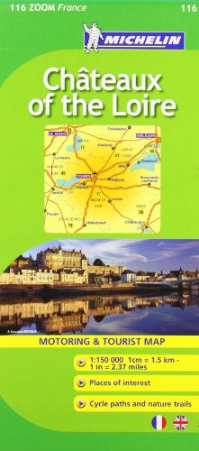 Chateaux of the Loire 116 (Maps/Zoom (Michelin)) 1:150K (English and French Edition)