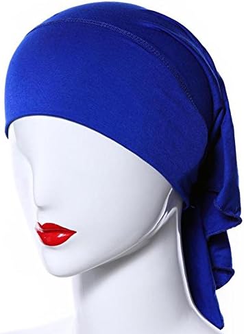 Women Soft Comfortable Open Back Inner Hijab Caps Head Scarf Headwrap Cover