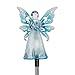 Exhart Garden Solar Lights, Decorative Angel Garden Stake, 12 LEDs, Cute Yard and Pathway Decor, Blue, 4 x 34 Inch
