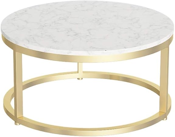 Zhongwei Small Coffee Table Round Table Reception Parlor Table Nordic Marble Coffee Table Simple Small Apartment Living Room Table 3 Size Coffee Table Size L Amazon Co Uk Kitchen Home