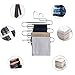 8 Pack Pants Hangers S-Shaped, Stainless Steel Pant Hangers 5 Layers Hangers Closet Space Saver for Jeans Scarf Tie Clothes