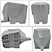 NewCool Elephant Cutlery Drainer Storage Box, Grey