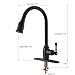 Antique Lead-free Solid Brass 1 or 3 Hole Single Handle Prep Pull Out Sprayer Oil Rubbed Bronze Kitchen Faucet, Kitchen Sink Faucet With Deck Plate