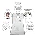 Ystar Beard Apron & Beard Template Tool (Combo) Facial Hair Trimming & Clippings Catcher | Shaving Accessory Guide for Side Burns,Curve Cut By Ystar(White)