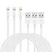 iphone Charger 6FT Cables,Feel2Nice 5 Pack iphone USB Cables Data Sync Charging Cord 8 Pin to Charger for iPhone X 8 / 8 Plus / 7 / 7 plus / 6s/6s plus /6/6 plus iPhone 5 / 5s / 5c / iPad , White