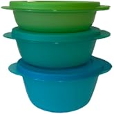 Tupperware CRYSTALWAVE round set, 1.75, 2.5 &amp; 3.5 Cup,