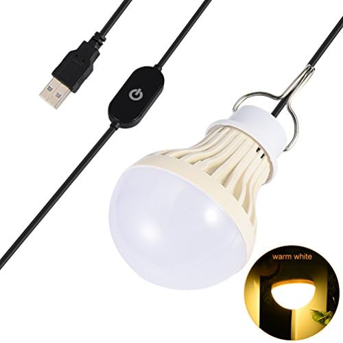 Ledgle 5w Usb Led電球 ポータブル Ledライト Usbライト 電球形 Usb給電 Usb端子 無段階調光 受注生産品 タッチスイッチ キャンプライト アウトド 高輝度 デスクライト 省エネ ベッドライト 電球色 長寿命 アランタン 緊急ライト停車ライト 2 5m延長ケーブル 車中泊ライト