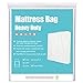 [2-Pack 5-Mil] HOMEIDEAS Mattress Bag (Queen/King) for Moving and Storage Transparent Mattress Disposal Bag - Heavy Duty & Tear Resistant