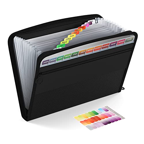 ALAZA Vintage Dog Paw Expanding File Folder - 13 Pockets, Zipper Closure, Holds A4/Letter Paper - View #11