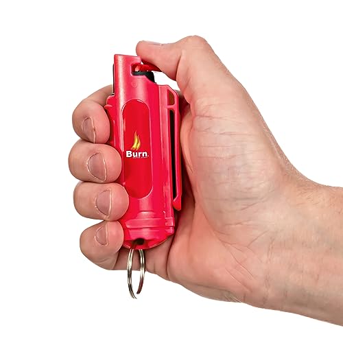 Burn Pepper Spray Keychain for Self Defense Max Strength OC Spray 1