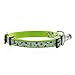 Pawtitas Pet Glow In The Dark Cat Collar with Safety Buckle and Bell Green Hook