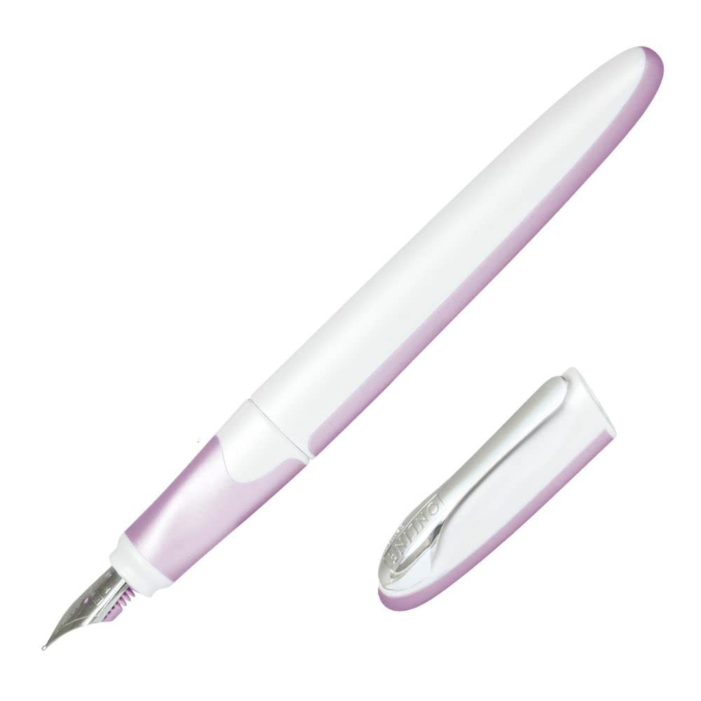Online Ink Cartridge Rollerball Pen Air Pastel Lilac | Rollerball Pen in Ergonomic Triangular Design Lilac | Magic Ball Technology | Refillable: Combo Cartridge or 2 Standard Cartridges — image 1