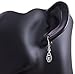 925 Sterling Silver Dangle Hook Earrings Chuvora Jewelry Green Abalone Shell Filigree