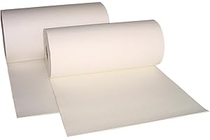 CeraTex 3170 Ceramic Fiber Paper, High Temperature Insulation Gasket or Liner for Kiln Stove Furnace Glass Fusing, Thickness 1/16" Size 24" x 100' Roll