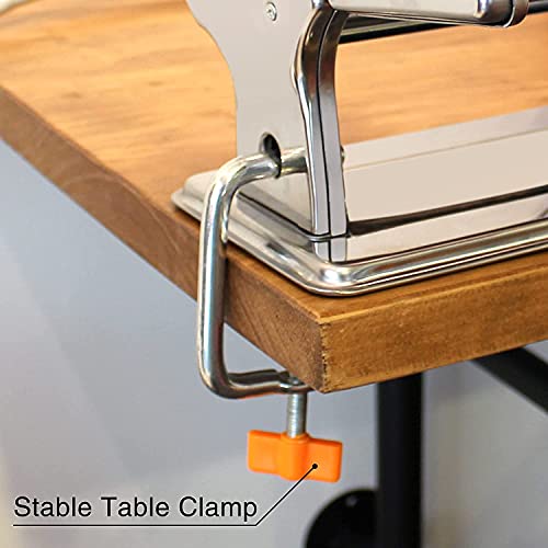 Todeco Pasta Maker Machine with 9 Adjustable Thickness Settings