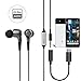 Pixel 2 USB-C to 3.5mm Headphone Audio Adapter Cable, DISDIM Type C Aux Microphone Stereo Cord for Google Pixel 2/Pixel 2 XL, HTC, Motorola Moto Z, Essential PH-1, LG and Other USB C Devices-Black