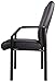 Boss Office Products Mid Back LeatherPlus Guest Chair in Black