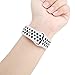 VODKE for Fitbit Ionic Bands, Soft Silicone Replacement Sports Watch Bands/Strap/Bracelet/Wristband Accessory for Fitbit Ionic Men Women Small (White+Black)