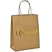 24 Welcome Kraft Paper Wedding Gift Bags for Hotel Guests Birthday Party Favors Baby Boy Girl Shower Favor Graduation Bridal Shower Bridesmaids Welcome printed in Gold Foil on Both Sides