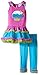 Rare Editions Girls' Toddler Cupcake Applique Tutu Legging Set