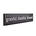 Grateful Thankful Blessed Wood Sign Black