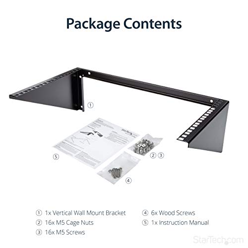 image for StarTech.com 6U Wall Mount Patch Panel Bracket - 19 in - Steel - Verti