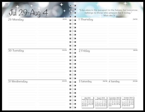 House of Doolittle 2024-2025 Weekly Academic Planner Assignment Book, Gray, 5 x…