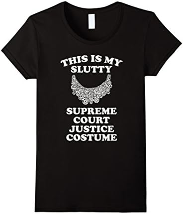 Womens Funny Supreme Court RBG Feminist T-Shirt Halloween Shirt Large Black