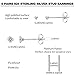 Sllaiss 6 Pairs 925 Sterling Silver Small Bar Stud Earrings Set