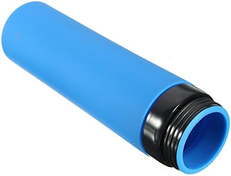 FLAGGER-Sports Soft Water Bottle Silicone Folding Drinking Kettle Camping Travel Water Bottle ,Blue
