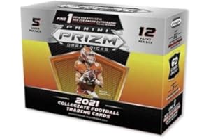 2021 Panini Prizm Draft Picks Football MEGA Box (12 pks/box) 1 Red Ice Prizm Autograph Per Box