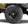 Mammoth 8 Black Wagon Wheel Edition Steel Wheel; 15x8 Compatible with 97-06 Jeep Wrangler TJ