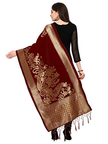 blissta women's silk dupatta