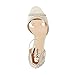 XYD Ballroom Dance Shoes Wedding Sandals Pumps with Rhinestones Ankle Strap Peep Toe Heels for Women